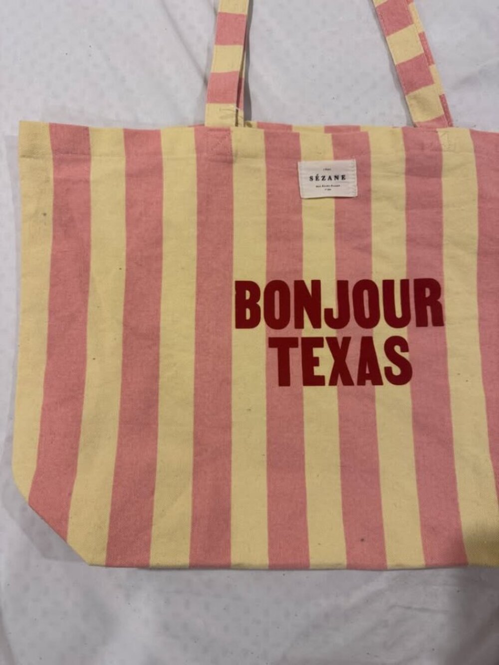 Sezane Texas cotton tote bag